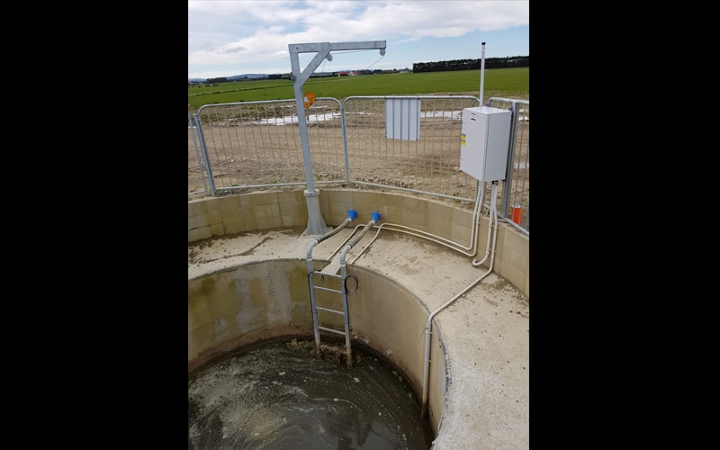 Sump and Yardmaster Submersible Pump to Transfer effluent to Storage Pond